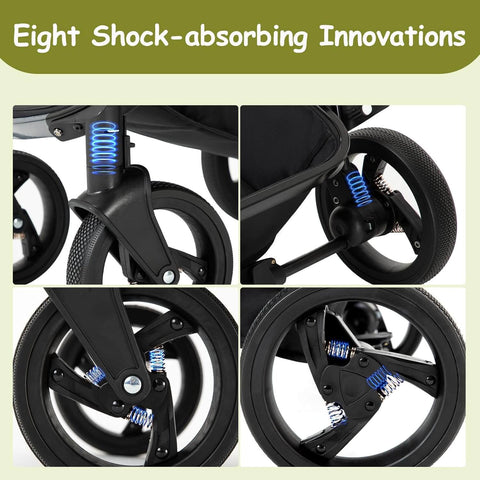 3-in-1 Baby Stroller & Car Seat Set — Foldable