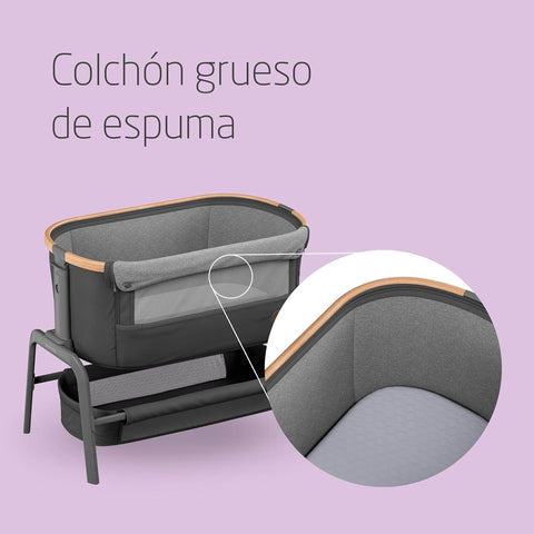 Baby Co-Sleeper Cot with Adjustable Heights (0–6m)