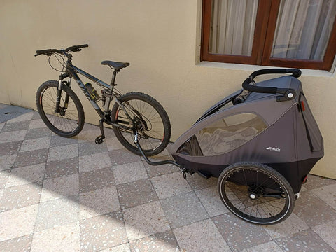 2-Seater Child Bike Trailer & Stroller