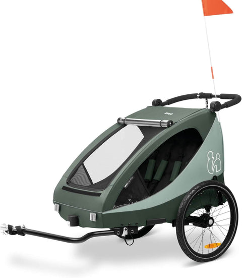 2-Seater Child Bike Trailer & Stroller