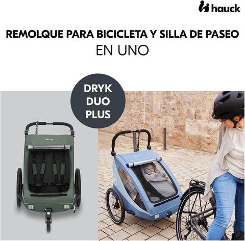 2-Seater Child Bike Trailer & Stroller